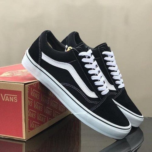 Branded Old Skool Black and White Sneakers