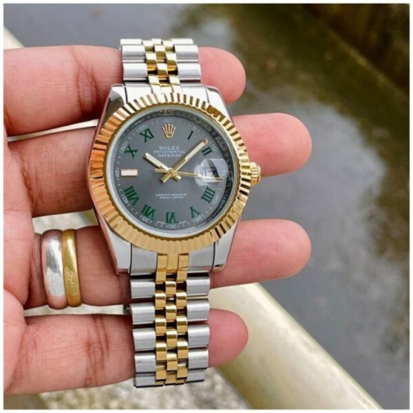 Rolex Datejust Dualtone Grey Dial Metal Watch