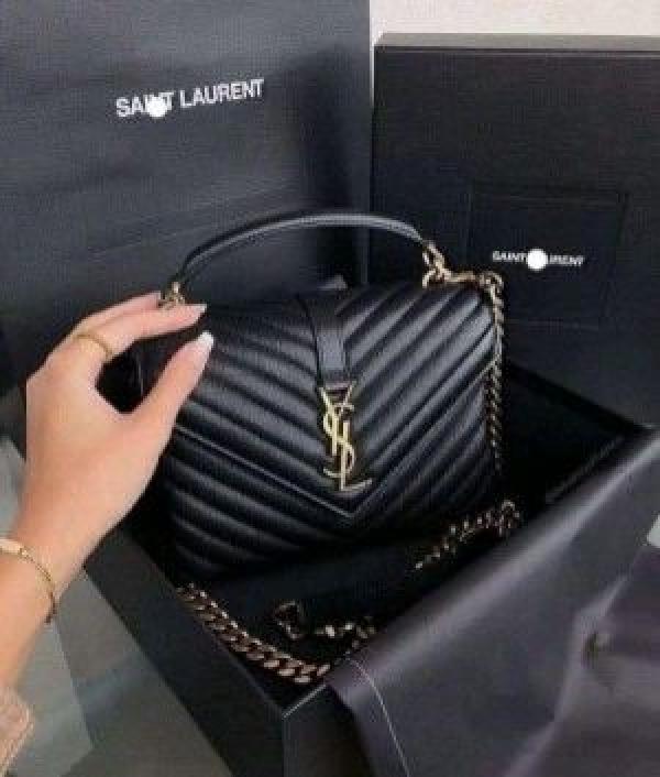 YSL SAINT LAURENT COLLEGE MEDIUM CHAIN BAG 5381