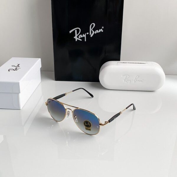 Rayban gold blue shade 3517