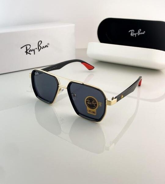 RAYBAN GOLD BLACK 10