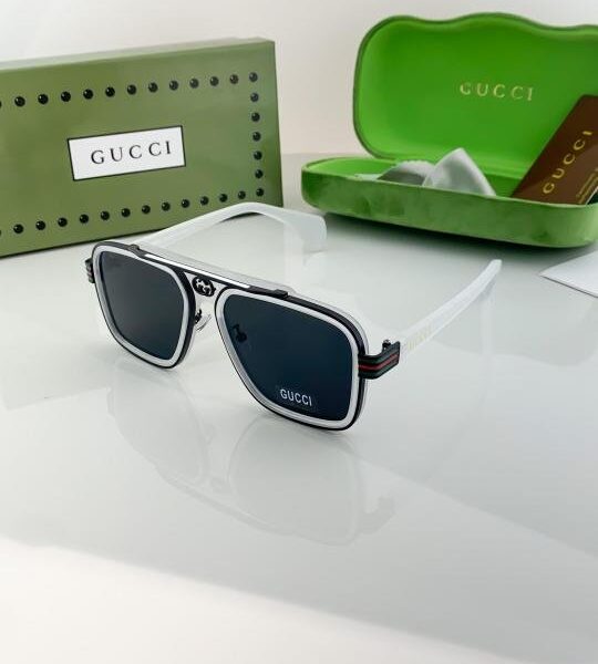 Gucci White Black 1295 Sunglasses